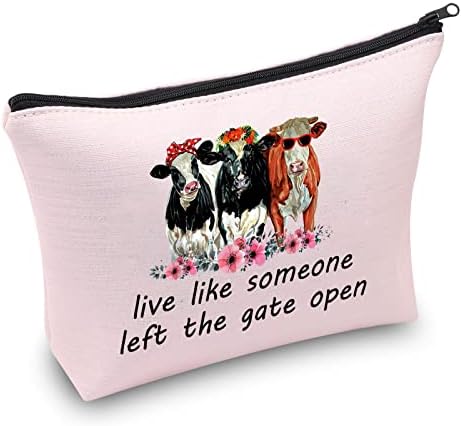 Vamsii krava za šminku Životni život kao da je neko napustio kapiju otvorena krava kozmetička torba Smiješna