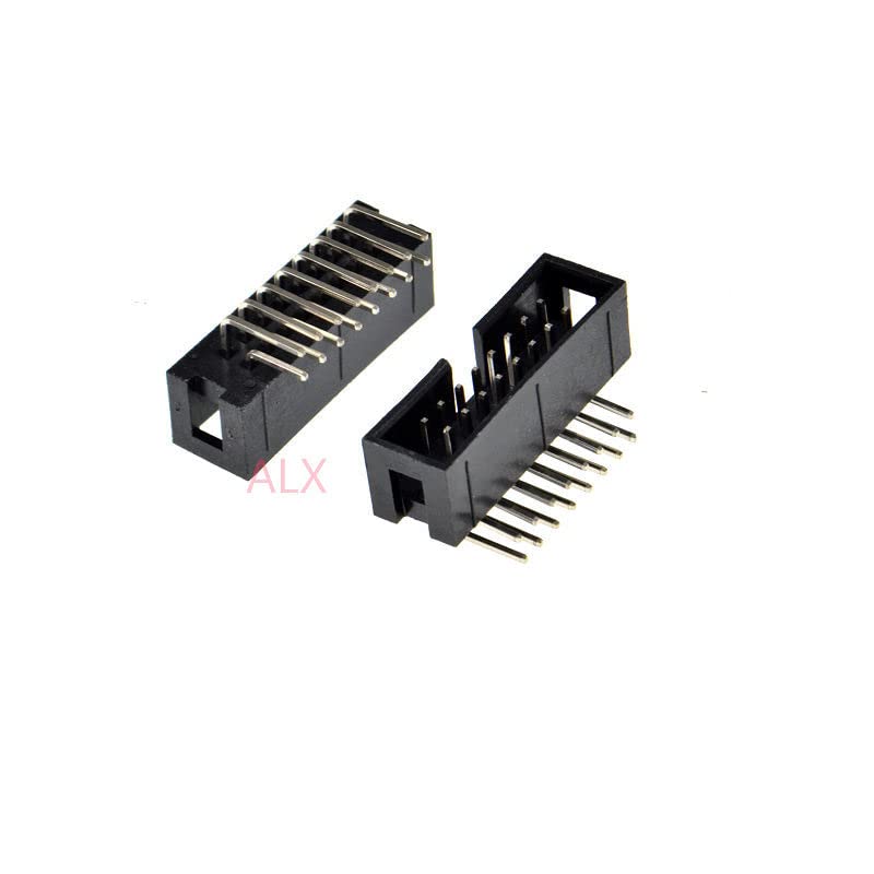 10kom dc3 - 16P 2.54 MM Pitch JTAG ISP Muška utičnica pod pravim uglom IDC kutija zaglavlja PCB konektor dvoredni 2x8pin dc3 16-pinski zaglavlje