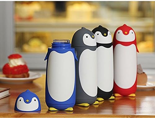 Chezmax Penguin Crtani boca za vodu za djecu vodeno staklo 10.0OZ plava
