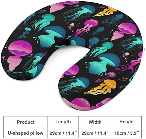 Užarena šarena metlyfish putni jastuk za putni jastuk za pjenu za glavu leta za spavanje za spavanje za