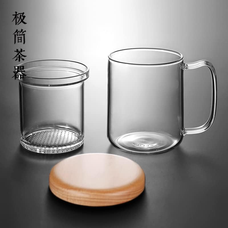 YiLong kućna uredska čaša otporna na toplotno otpornost na hlaču čaja sa poklopcem filter čaj za cucanje čaja