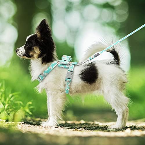 N / A Podesivi najlonski pas za pse povoznički set Puppyn Bowknot remenski prsluk za šetnju povoda
