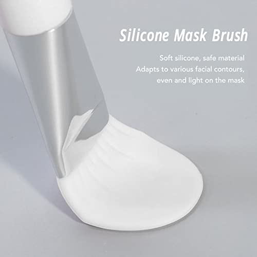 Višenamjenski silikonski lica, 5 komada dvostruka četka za masku za dvostruku glavu 2 u 1 silikonsku masku aplikator Crnohead Remover za kućnu kozmetičku salonu