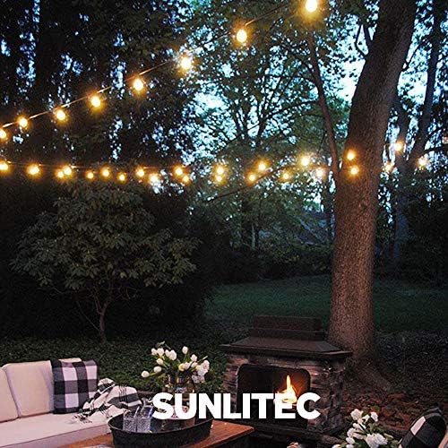 SunliTec solarni string svjetla Vodootporna LED unutarnja / vanjska viseća kišobrana svjetla sa 25 žarulja
