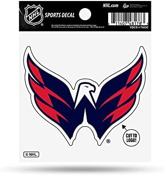 Rico Industries NHL hokej Washington Capitals primarni 4 & # 34; x 4 & # 34; sportski Decal