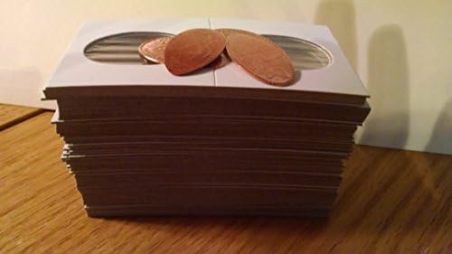 75 držači kartonskih novčića 2x2 za izdužene penije sa 2 besplatna prešana penija!