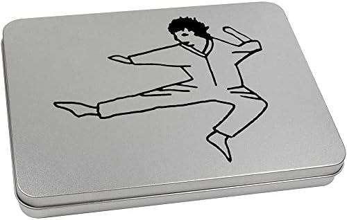 Azeeda' Flying Kick Man ' Metalna Kutija Za Kancelarijski Materijal / Kutija Za Odlaganje