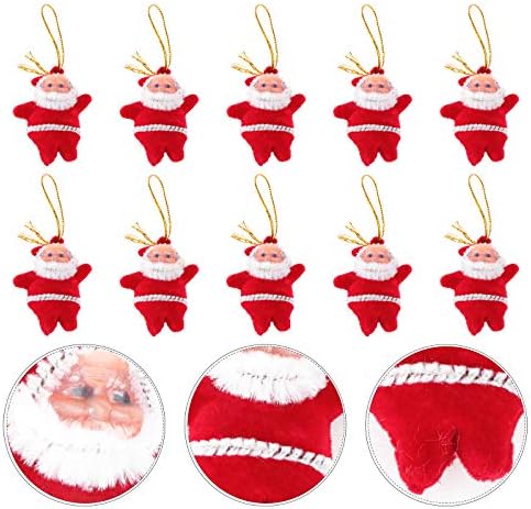 GALPADA Božić ukras Set od 50kom Mini Santa Claus privjesak božićno drvo viseći ukrasi Božić Tree ukrasi