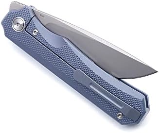 Miguron noževi Koraki II Front Flipper sklopivi nož 3,25 M390 Blade plavi anodizirani titanijum ručka džepni