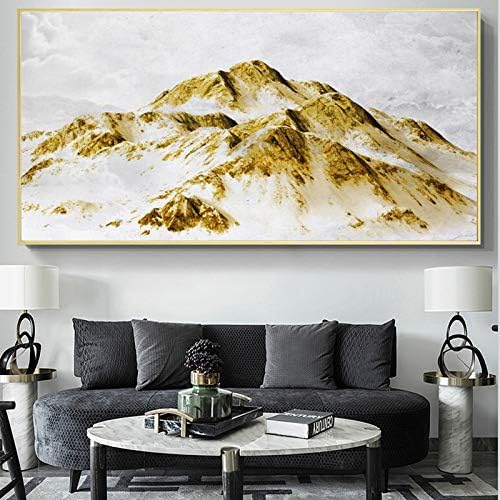 Ručno oslikano ulje na platnu, moderne slike pejzaž velika veličina ulje ručno slikarstvo Zlatna planina