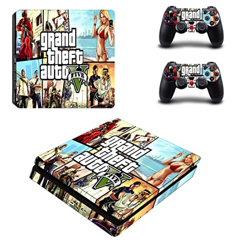 Za PS5 disk - Igra Grand GTA Theft i auto PS4 ili PS5 naljepnica za kožu za PlayStation 4 ili 5 konzola i kontrolera
