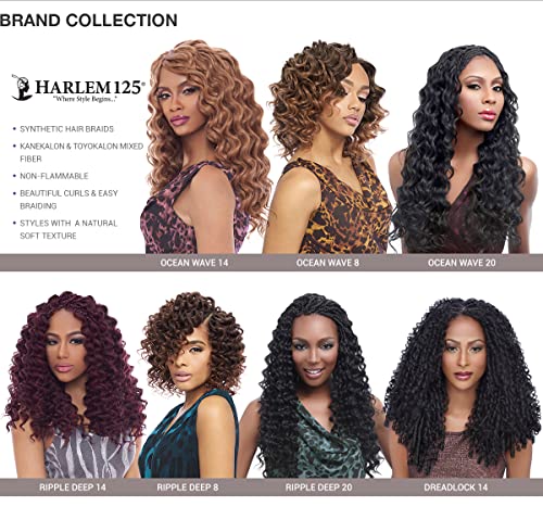 Harlem125 Synthetic Hair Pletenice Kima Braid Ripple Deep 8