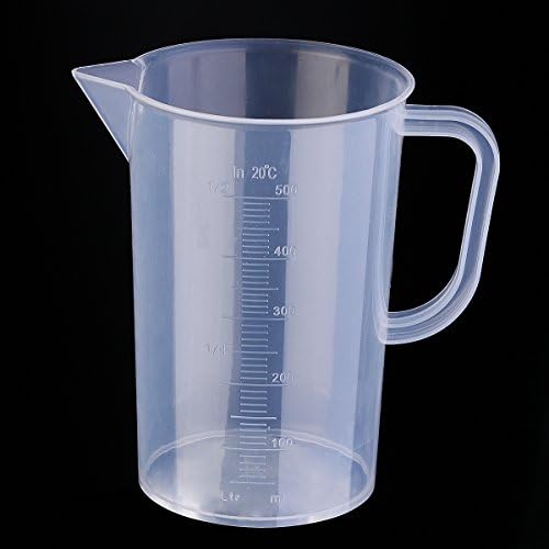 UEETEK 500ml mjerna čaša Plastična Sacle Graduirana čaša za mjerenje čaša