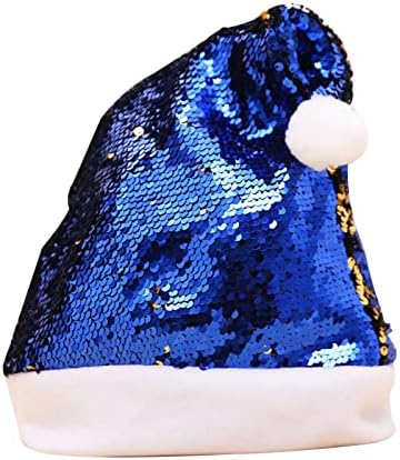 NEARTIME Božić dekoracije dvostrani reverzibilni Božić šljokicama šešir šarene Perla pletenica