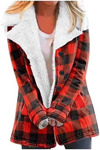 Ispisan kaput s jednim grudima sa dugim rukavima sa džepom Ženski kaput toplom zimskom polugodištu