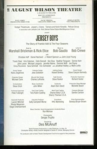 Jersey Boys, Broadway plakat + John Lloyd Young, Christian Hoff, Daniel Reichard, J. Robert