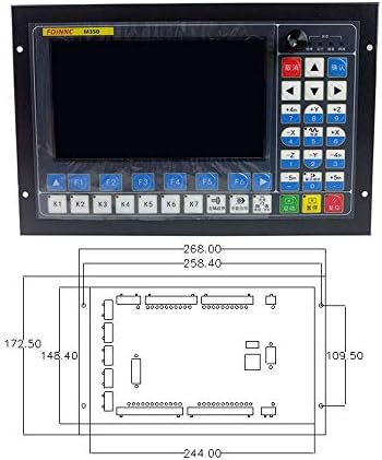 4-osi CNC kontrolnog sistema za kontrolu motora Graving Machine Motion kontroler 7-inčni ekran