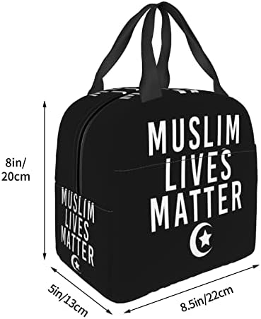 Swpwab muslimanski životi TABE ne prenosivi prenosni folija zadelirana izolirana bento torba za muškarce i žene