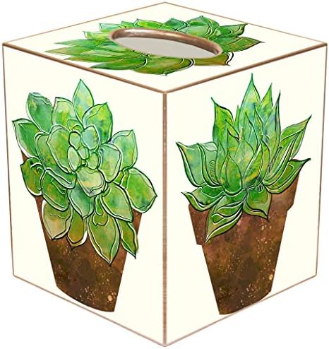 Kutija tkiva Poklopac držač tkiva Square Cub Cub Cull Decor Coamol Cactus Decor Tropsko sočno