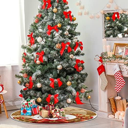 Snowman veseli božićno božićno suknje 36inch kućni dekor za Xmas Tree suknje Mat za božićne ukrase Party Home Ornament