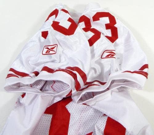 2011 San Francisco 49ers Xavier Omon # 33 Igra Polovni bijeli dres 42 DP26462 - Neincign NFL igra rabljeni dresovi