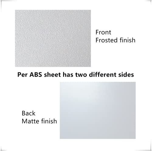 ZHluja bijeli Abs plastični listovi-debljine 0,060, 12 x 12 , 6 pakovanja za lasersko sečenje i mogu se oblikovati