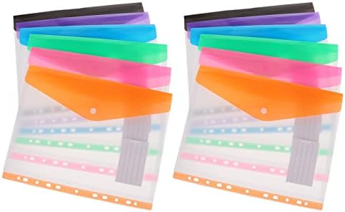 Stobok fascikle u boji 36kom projekat Snap Poly Multi i organizacija fascikli Blinder datoteke prsten džepovi za Notebook papire koverte organizatori Alati Office Zipper kancelarijski džepni zaštitnik