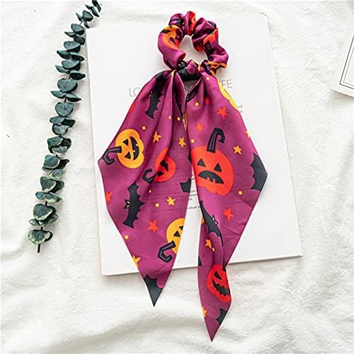 Ženska svilena kosa šal za konopke Konopci The Trake uzorak Cvjetni Halloween Bowknot Headband Satin