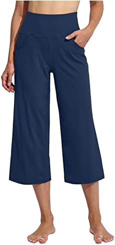 Hot6SL gamaše sa džepovima za žene, žene Yoga hlače Visoko struka gamaše Tummy Control Atletic Work Pant Joggers #