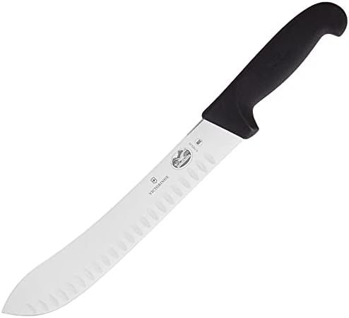 Victorinox Fibrox 8-inčni mesarski nož sa grantonom rubom