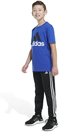 Adidas Boys 'Veliki pamuk kratkih rukava Classic 2 TONE BOS Logo majica