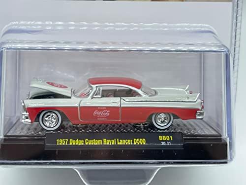 M2 mašine 1957 Dodge Custom Royal Lancer D500 1:64 skala BB01 20-31 crvena bijela po m2 kolekcionarski