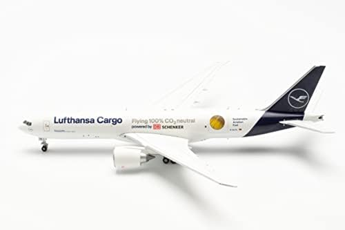 Herpa 562799 Lufthansa Cargo Boeing 777F održivo gorivo-Powered by DB Schenker-d-ALFG Annyeonghaseyo, Koreja, višebojni