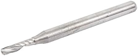 X-DREE 3.175mmx2.0mm Jednostruka flauta karbidna spiralna završna mlina 8mm dužina rezanja(3.175mmx2.0mm