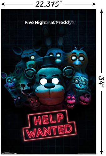 Trendovi međunarodnih pet noći u Freddy's-Help Wanted Wall Poster, 22.375 x 34, Neuramljena verzija