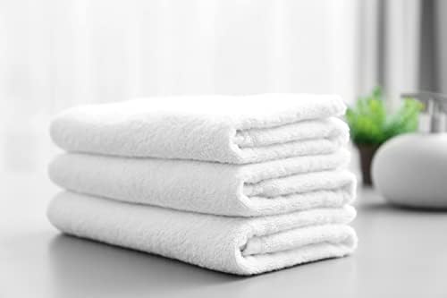 PGT marke set od 6 bijelih ručnika za kupanje, 27 x 52 inča, pamuk, meki ručnici za kupelj