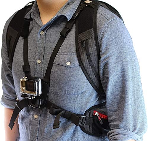 Navitech akcijsku kameru ruksak i plava kutija za pohranu sa integriranim remenom prsa - kompatibilan