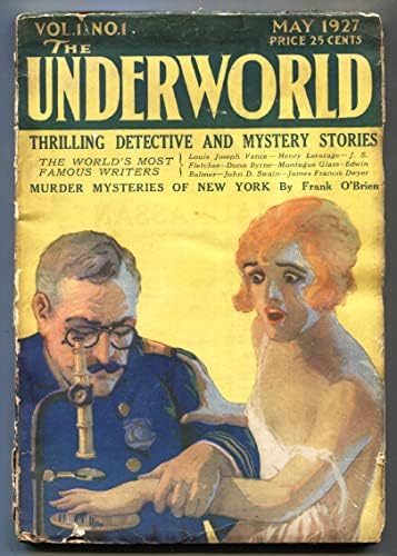 Podzemlje # 1 Maj 1927 rijetki najraniji zločin pulpe-Pauk!
