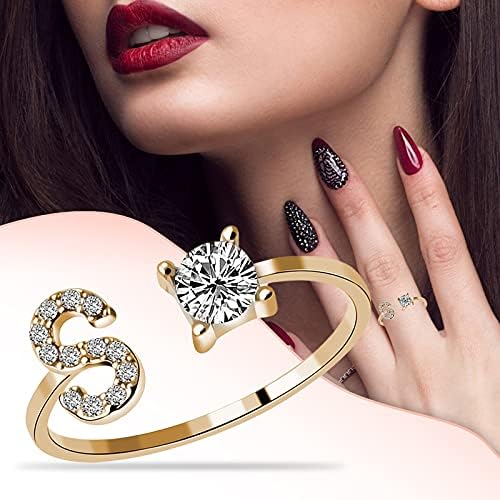 2023 Nova modna i otvor s dijamantskim 26 pisama prsten dame nakit zvoni 99 prstenova