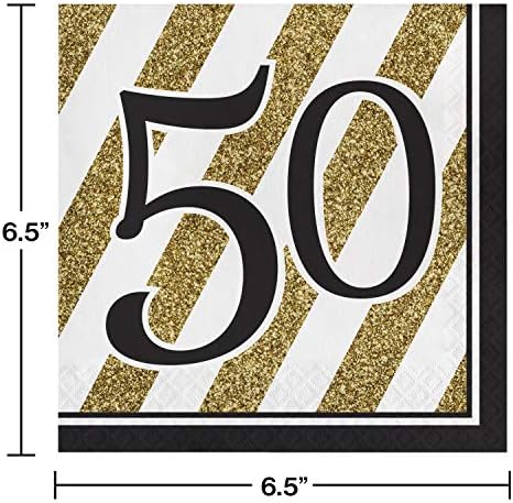 Creative pretvaranje crne i zlatne 50 papirnog ručka salveta, 60