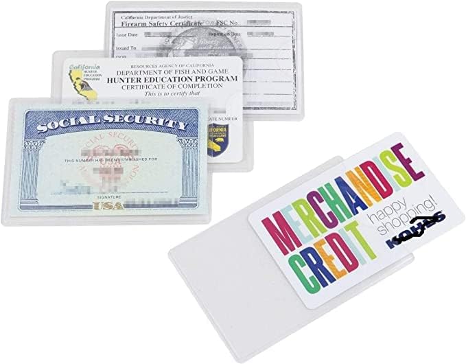 SMCU 10 Pack Social Siction kartice za zaštitni rukavi, Clear PVC meka vodootporni Medicare Card kreditna kartica,
