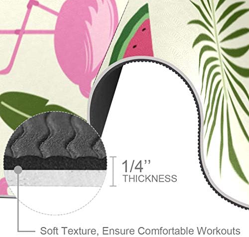 Siebzeh Flamingosummer uzorak lubenica Premium debeli Yoga Mat Eco Friendly Rubber Health & amp; fitnes