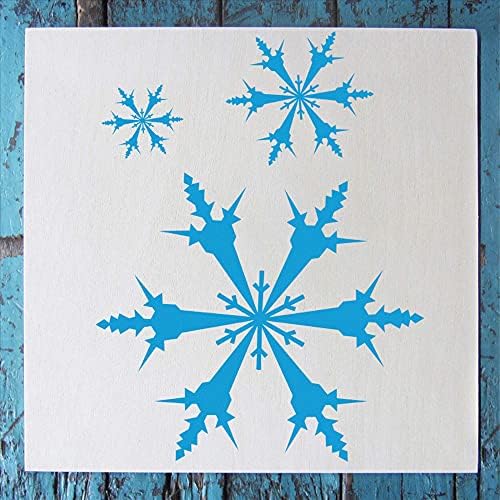 Šablon za sneg - atraktivni i izdržljivi kvalitetni šabloni za brigu o slikanju - Kreirajte DIY mam Mam plovidbe i dekor - dekor na zidovima Tkanina i namještaj Art Art Craft - 5,75 x 6