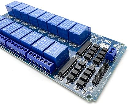 EXONGY 16-kanalni Relejni štit modul DC 5V 12V 24V sa Optocoupler LM2576 interfejsom mikrokontrolera