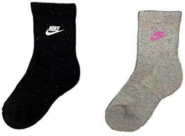 Nike Little Boys Cushioned Dri-Fit Crew Socks 2 Pack