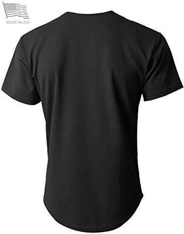 MA Croix izrađen u SAD-u Mens Premium tipka dolje bejzbol dres Team uniforme Hip Hop Urban Tee majica