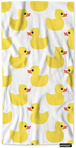 Aoyego Duck ručni ručnici Slatka životinja žuta patka igračka za tuš za tuš djeca ručnik visoko