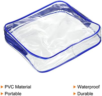 Patikil S Veličina bistra toaletna torba, PVC prozirna torba za šminku Kozmetička torbica sa patentnim zatvaračem