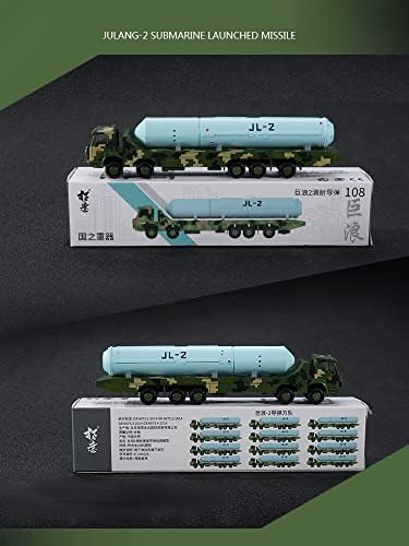 NATEFEMIN Alloy 1: 100 scale Review Fond Julang-podmornica lansirala model modela raketnog vozila za simulaciju modela vozila za model prikaza kolekcije