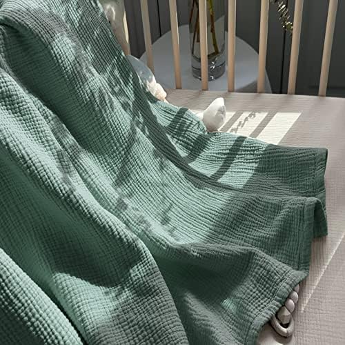 Lulu Moon Muslin jorgan pokrivač, pokrivač za krevetić za bebu i malu djecu, 47x47 inča